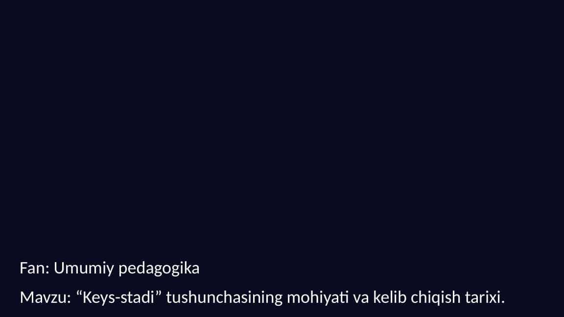 “Keys-stadi” tushunchasining mohiyati va kelib chiqish tarixi