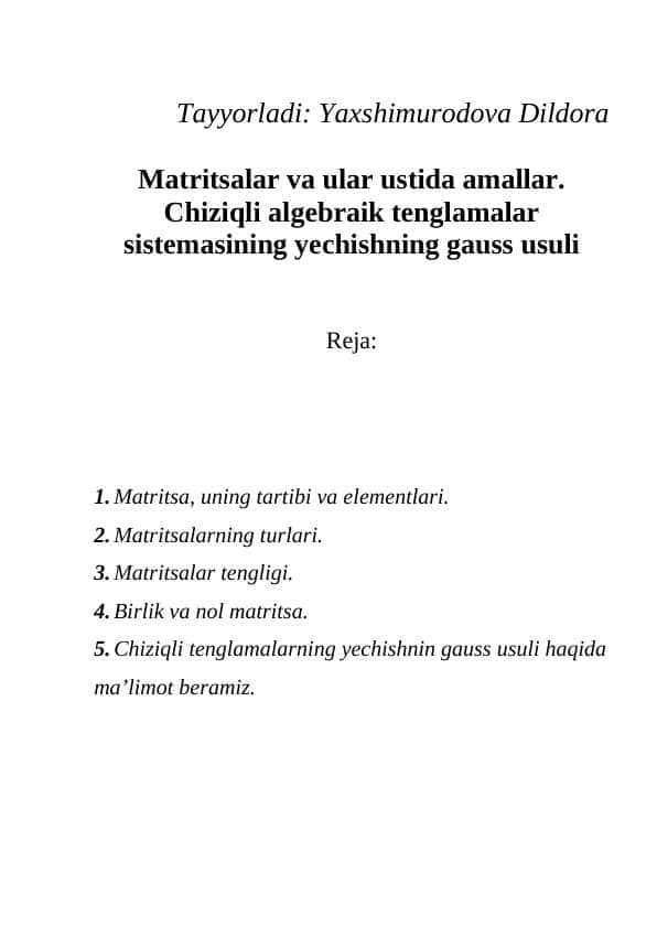Maxanik va o'tkazuvchi to'qimalarning tuzilishi va vazifalari