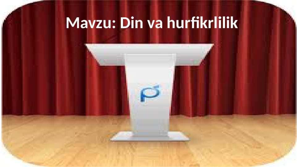 Din va hurfikrlilik