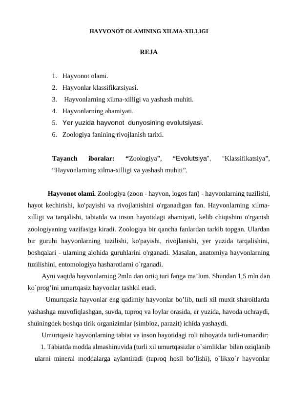 HAYVONOT OLAMINING XILMA-XILLIGI