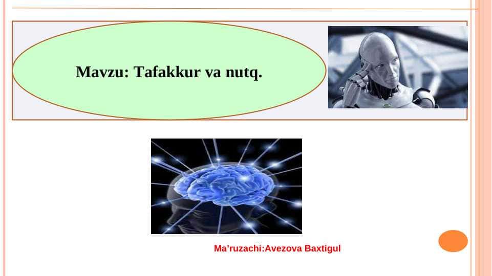Tafakkur va nutq