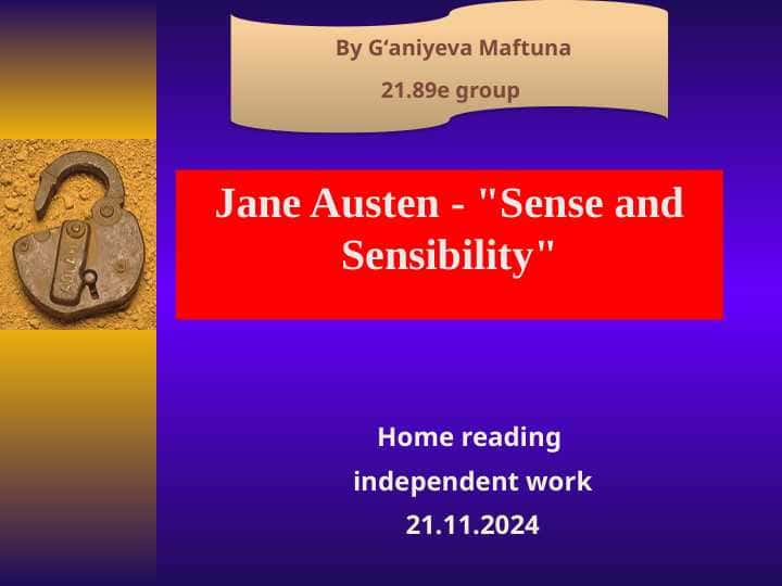 Jane Austen - Sense and Sensibility