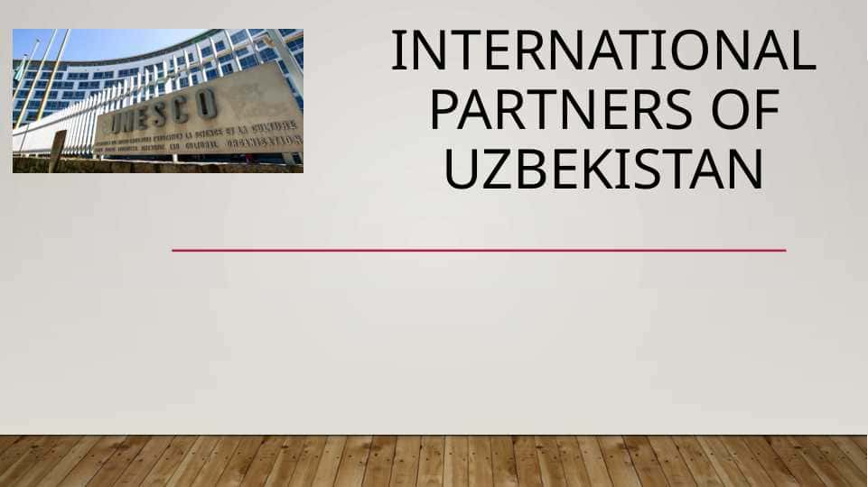 International Partners of Uzbekistan