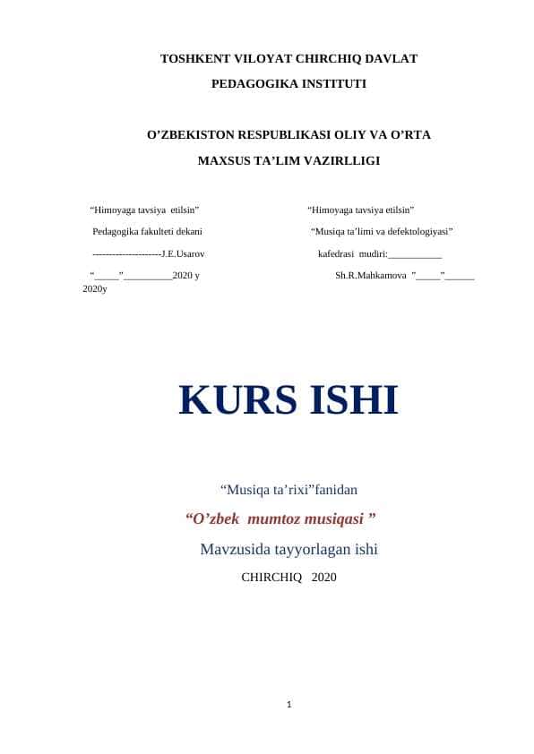 O’zbek mumtoz musiqasi