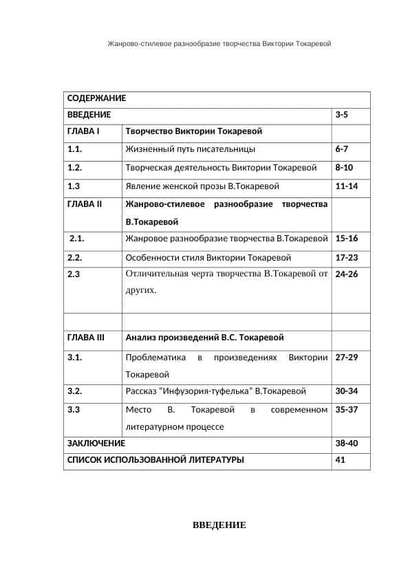 Жанрово-стилевое разнообразие творчества Виктории Токаревой