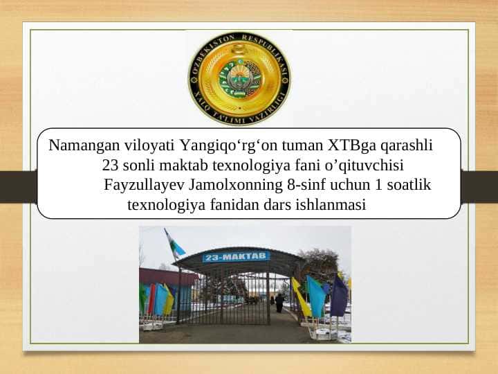 Inson hayotida kasbning o’rni.