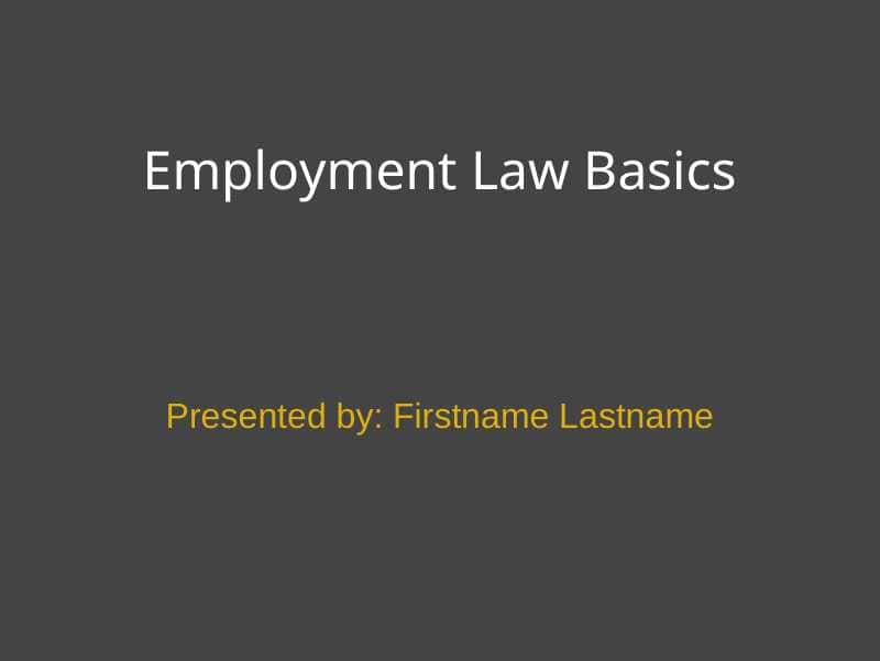 Employment ppt
