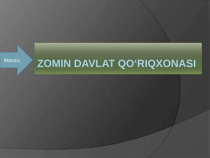 Zomin davlat qo‘riqxonasi