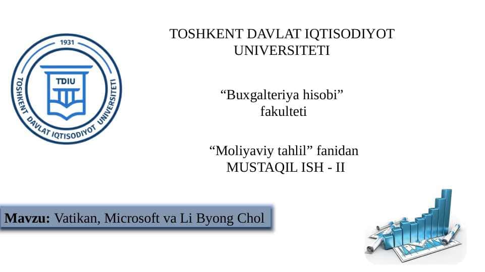 Vatikan, microsoft va Li byong chol