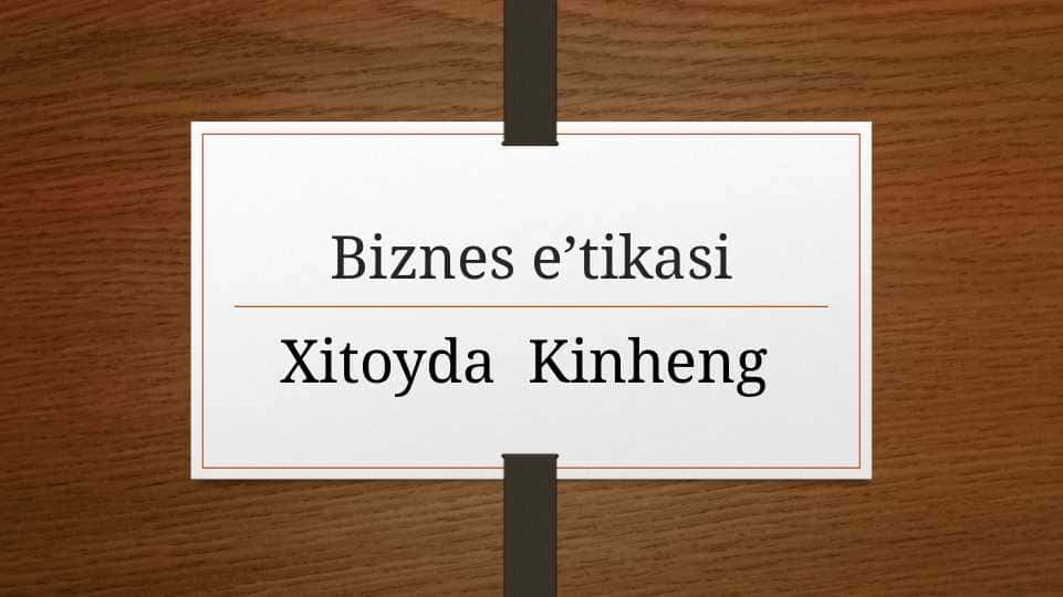 Biznes etikasi