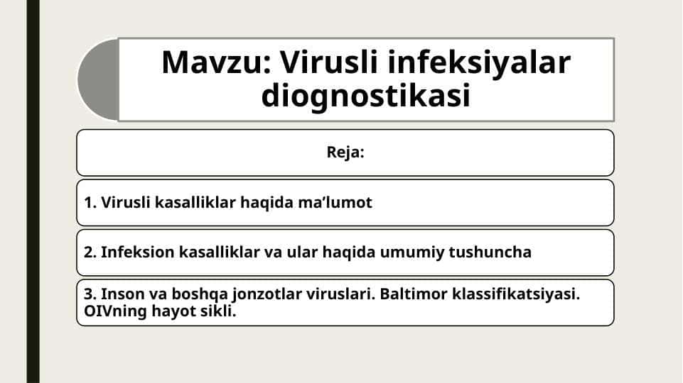 Virusli infeksiyalar diognostikasi