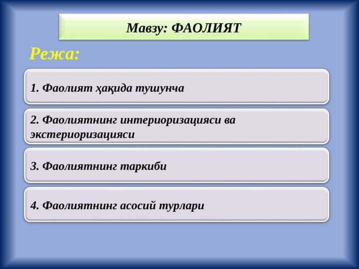 ФАОЛИЯТ
