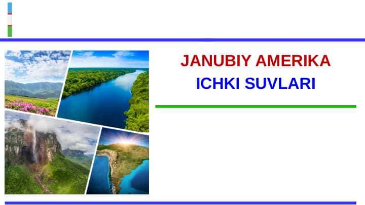 JANUBIY AMERIKA ICHKI SUVLARI