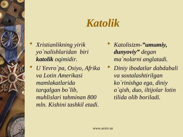 Katolik dini