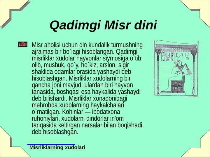 Qadimgi Misr dinlari