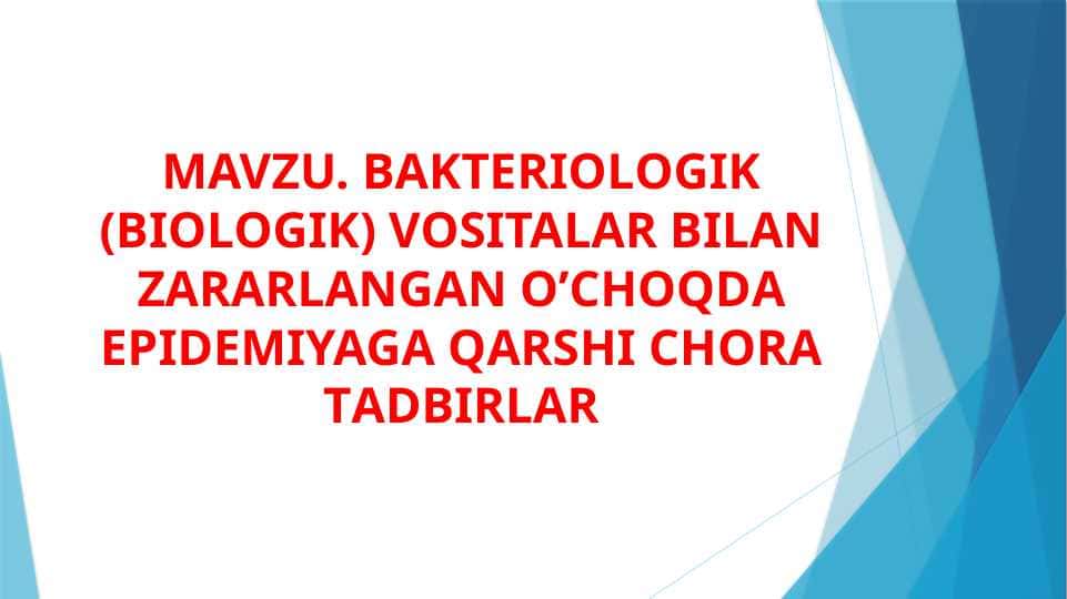 Bakteriologik qurol