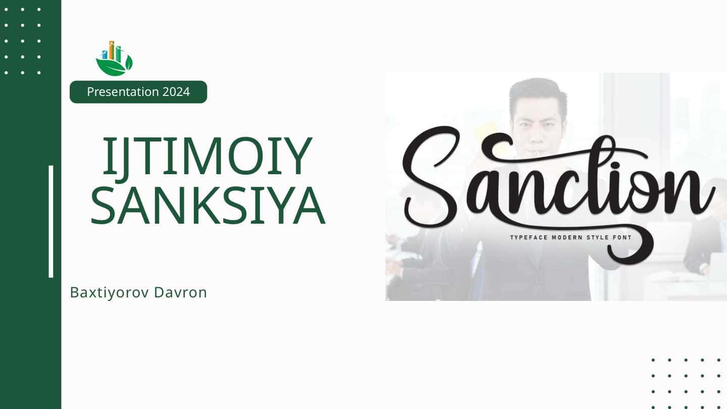 Ijtimoiy Sanksiya