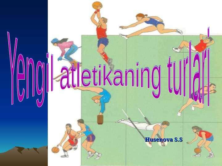 Yengil atletikaning turlari