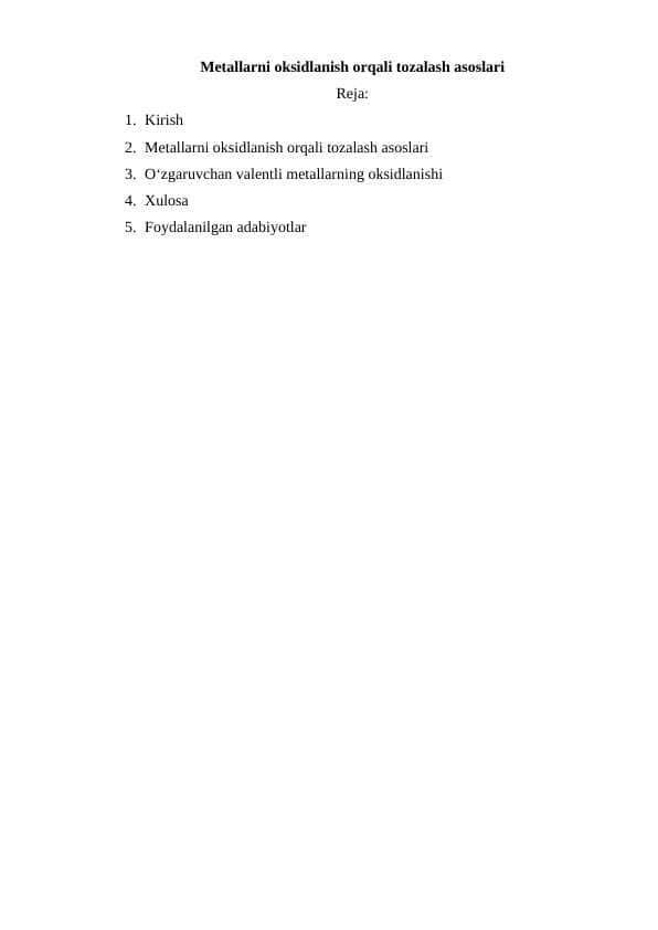 Metallarni oksidlanish orqali tozalash asoslari M.docx