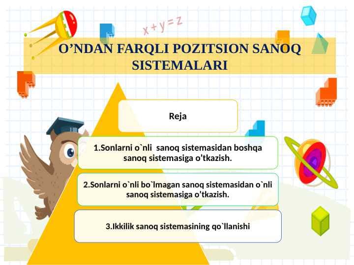 O’NDAN FARQLI POZITSION SANOQ SISTEMALARI