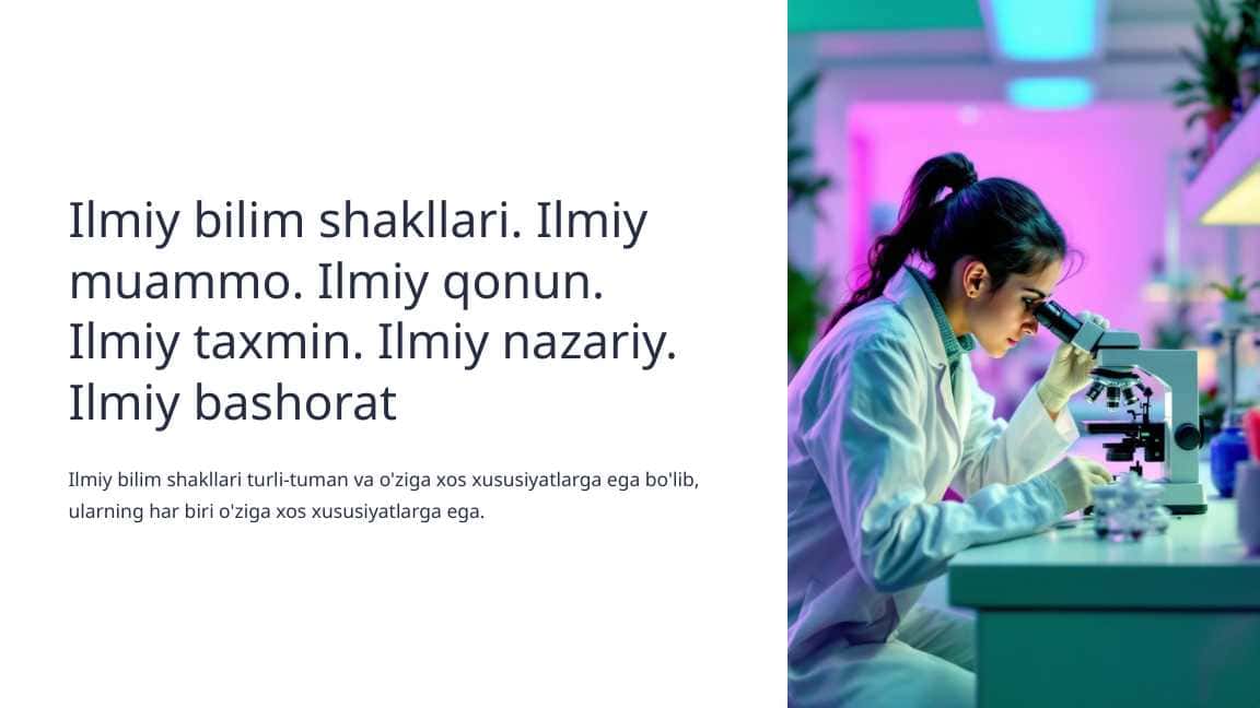 Ilmiy bilim shakllari. Ilmiy muammo. Ilmiy qonun. Ilmiy taxmin. Ilmiy nazariy. Ilmiy bashorat_8