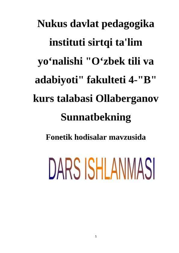 Fonetik hodisalar dars ishlanma.docx
