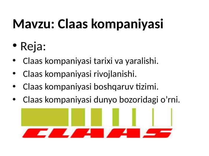 Claas kompaniyasi