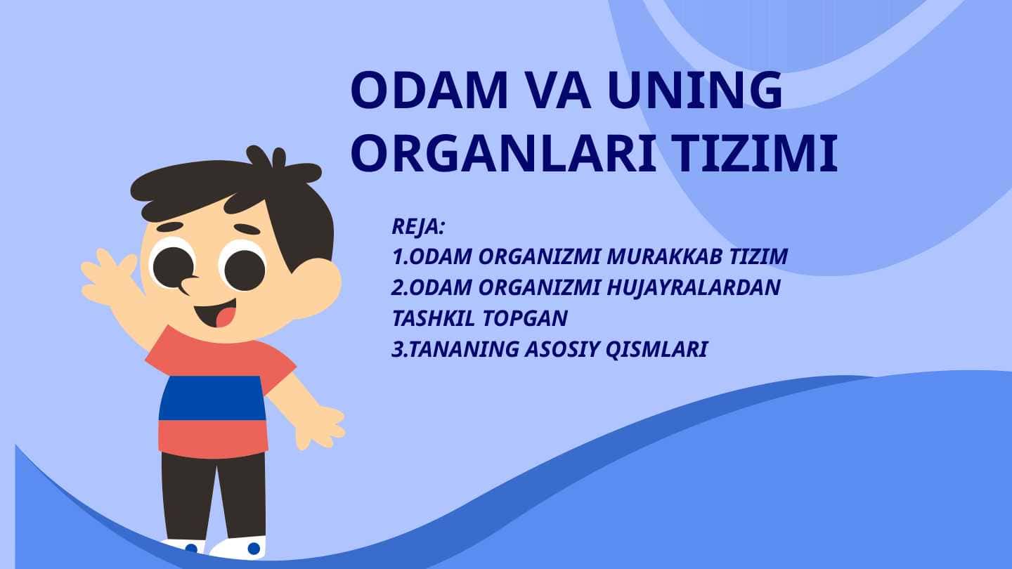 Odam va uning organizmilari tizimi