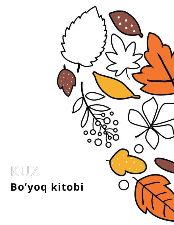 Kuz fasli bo'yoq kitobi bolalar uchun