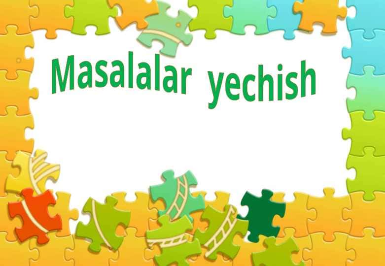 Boshlangʻich sinf matematika darsidan masala yechish