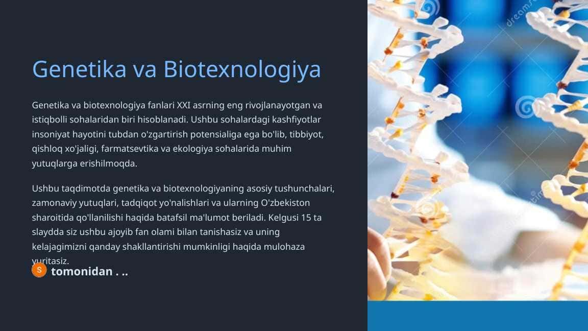 Genetika va biotexnologiya