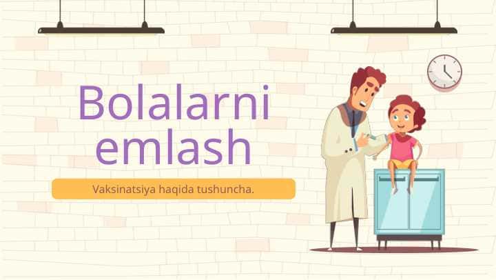 Bolalarni emlash . Vaksinatsiya haqida tushuncha
