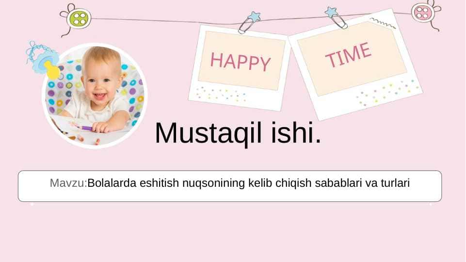 Bolalarda eshitish nuqsonining kelib chiqish sabablari va turlari