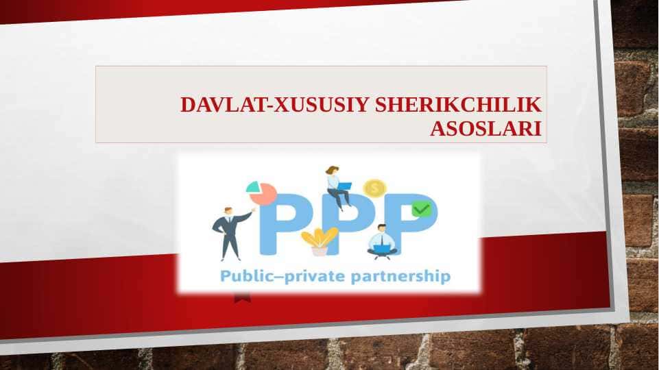 Davlat_xususiy_sherikchilik_asoslari