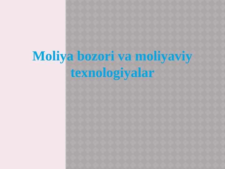 Buxgalteriya balansi tuzilishi va uning mazmuni