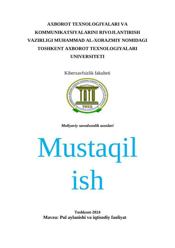 Pul aylanishi va iqtisodiy faoliyat