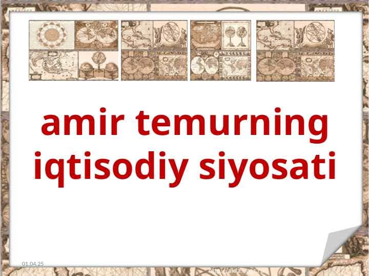 amir temurning iqtisodiy siyosati