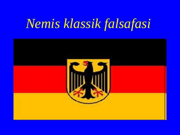 Nemis klassik falsafasi