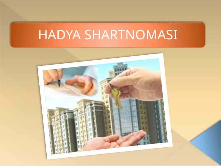 Hadya shartnomasi