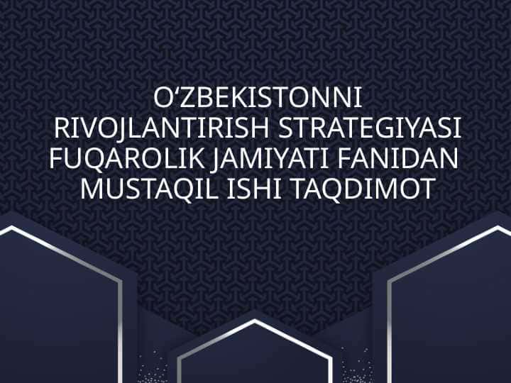 Ijtimoiy sohadagi islohotlarni chuqurlashtirish
