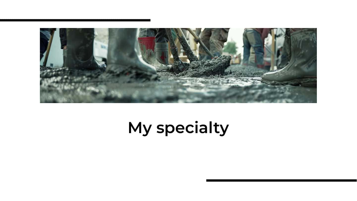 My specialty is Builder