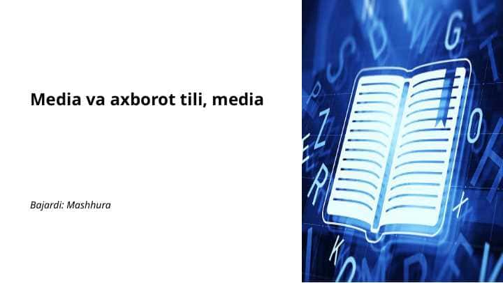 Media va axborot tili, media