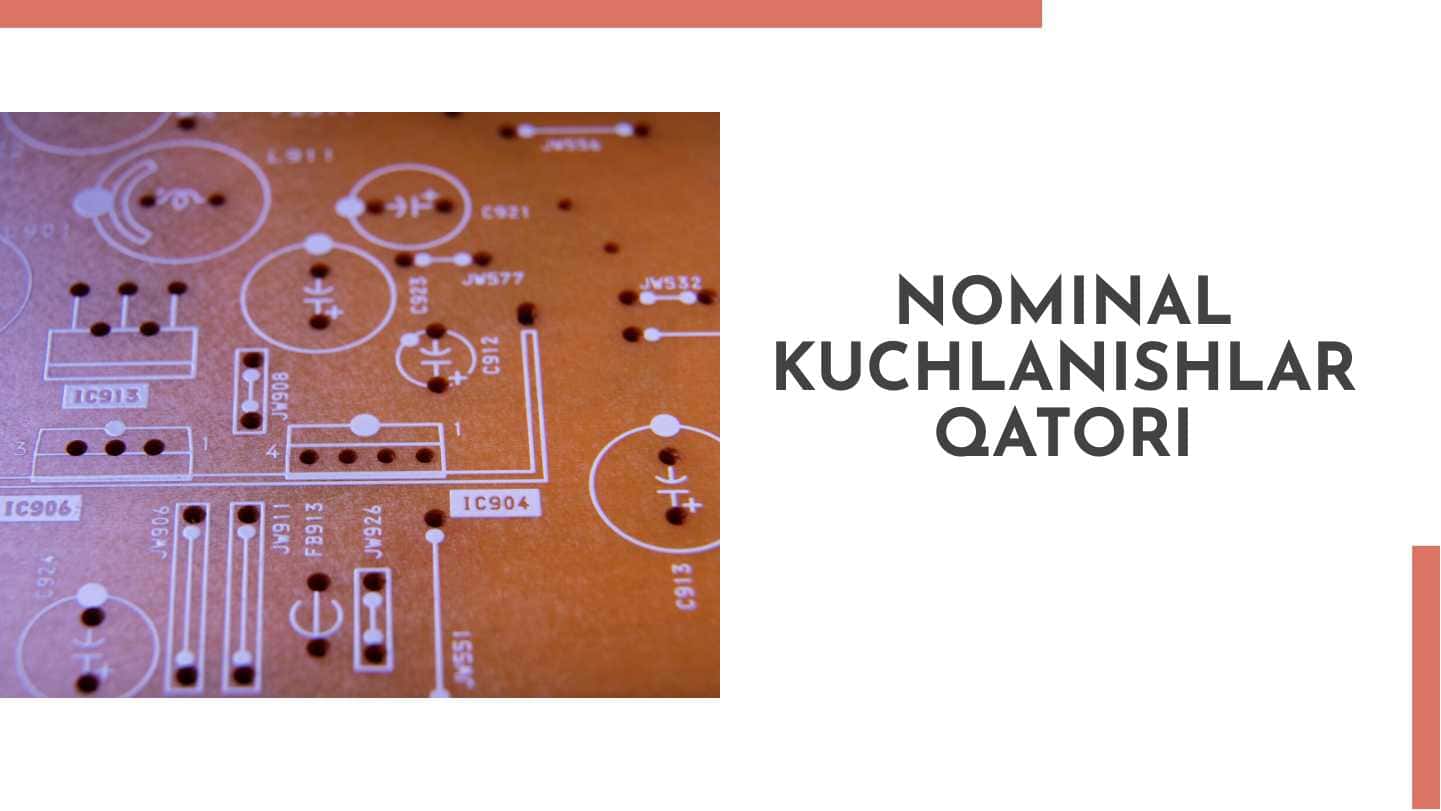 Nominal kuchlanishlar qatori