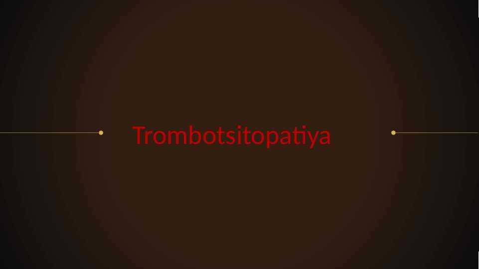 Trombotsitopatiya