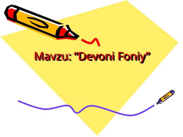 “Devoni Foniy”