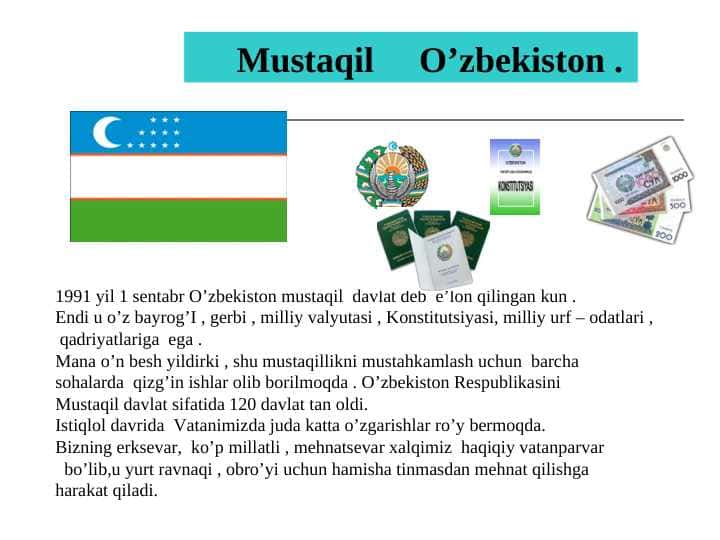 Mustaqil O’zbekiston