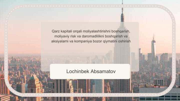 Qarz kapitali