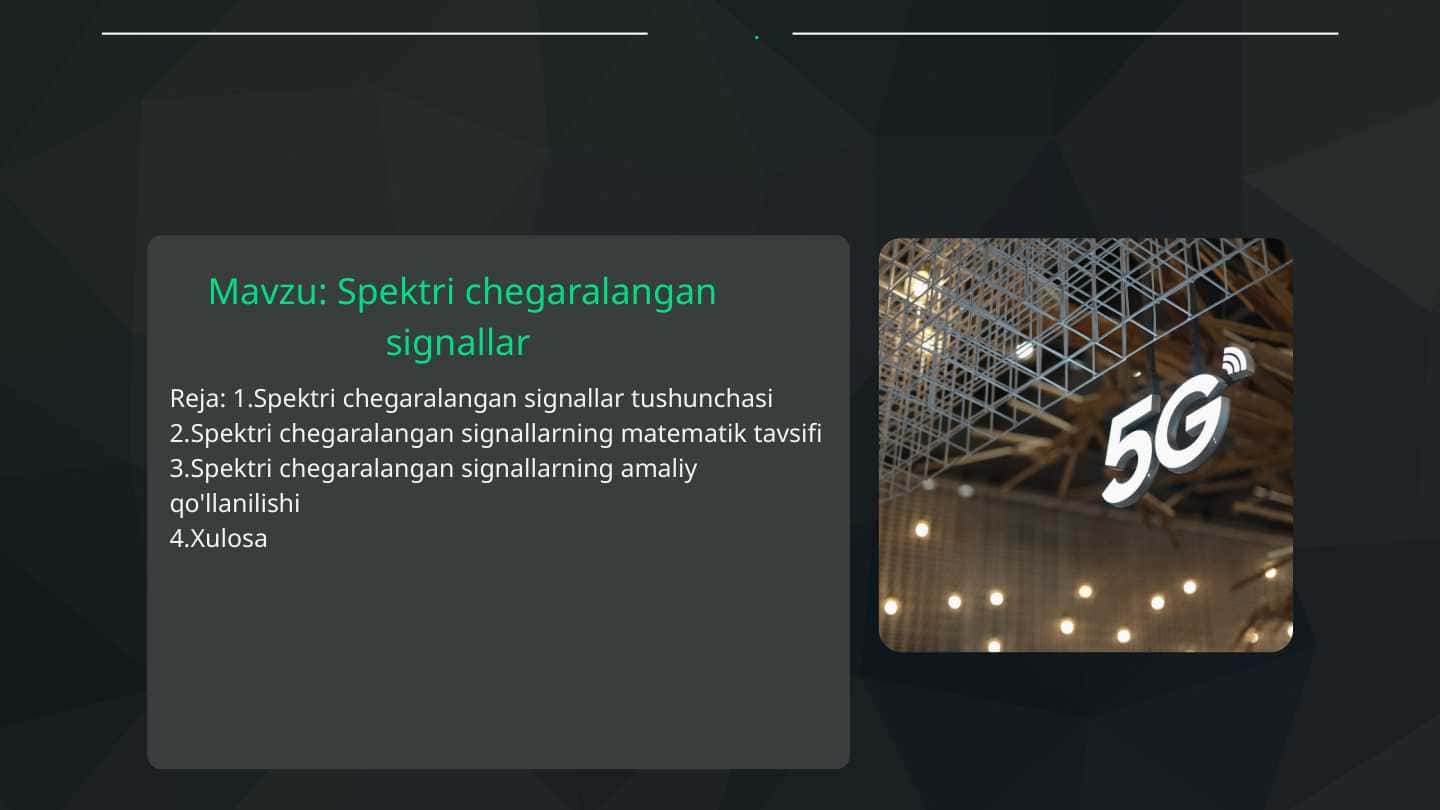 Spektri chegaralangan signallar