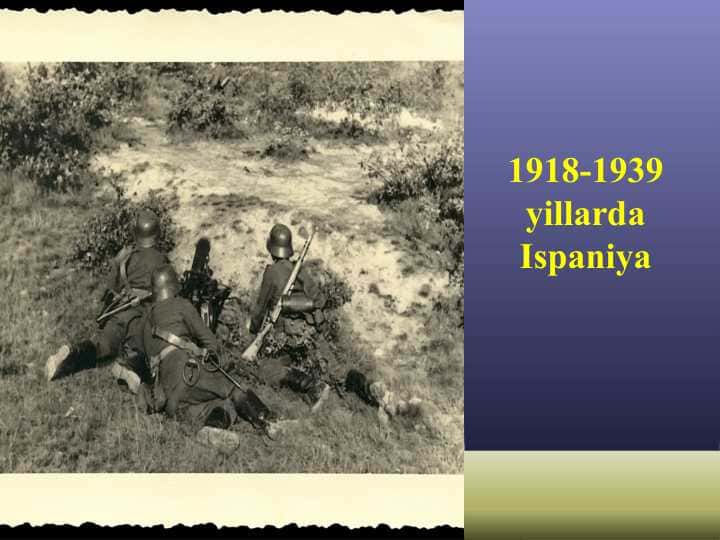 1918-1939 yillarda Ispaniya