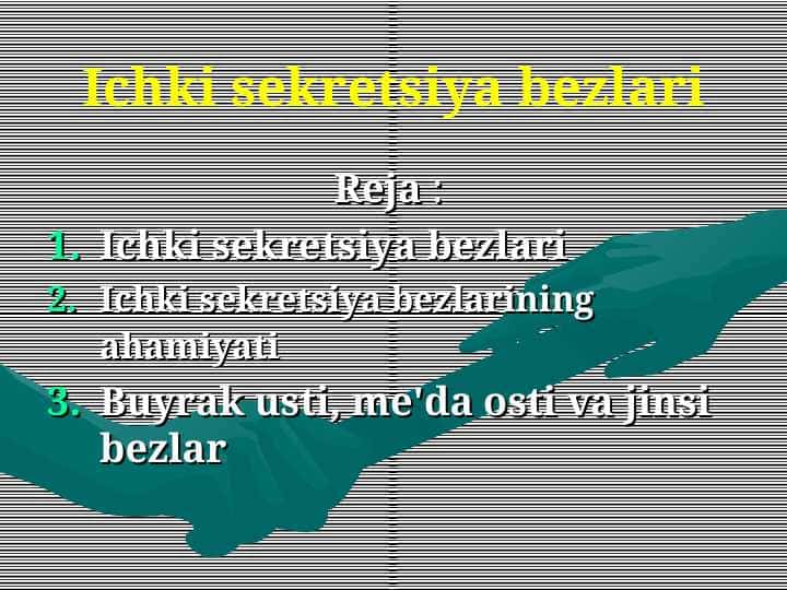 Ichki sekretsiya bezlari